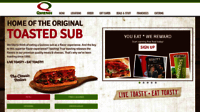 What Quiznos.com website looked like in 2019 (5 years ago)