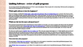 What Quilting-software.com website looked like in 2019 (5 years ago)