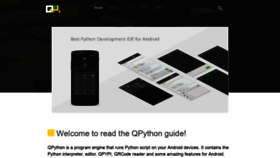 What Qpython.org website looked like in 2019 (5 years ago)