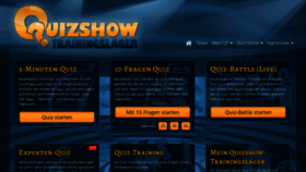 What Quizshow-trainingslager.de website looked like in 2019 (4 years ago)