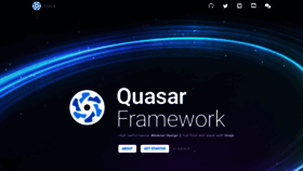 What Quasar.dev website looked like in 2019 (4 years ago)