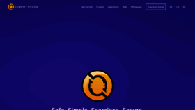 What Qwertycoin.org website looked like in 2019 (4 years ago)