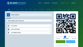 What Qrcode-monkey.com website looked like in 2019 (4 years ago)