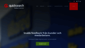 What Quicksearch.se website looked like in 2019 (4 years ago)