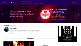 What Q102.com website looked like in 2019 (4 years ago)