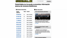What Quienhabla.mx website looked like in 2019 (4 years ago)