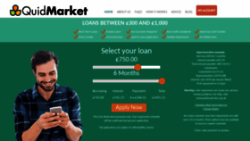 What Quidmarketloans.com website looked like in 2019 (4 years ago)