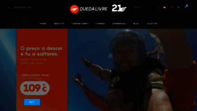 What Quedalivre.pt website looked like in 2019 (4 years ago)