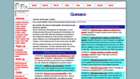 What Quesaco.org website looked like in 2019 (4 years ago)