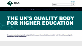 What Qaa.ac.uk website looked like in 2019 (4 years ago)