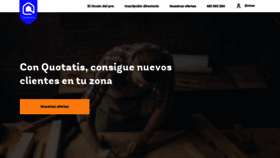 What Quotatispro.es website looked like in 2019 (4 years ago)
