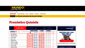 What Quiniela.mundodeportivo.com website looked like in 2019 (4 years ago)