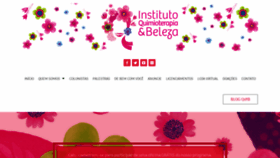What Quimioterapiaebeleza.com.br website looked like in 2019 (4 years ago)