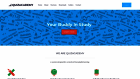 What Quizacademy.org website looked like in 2019 (4 years ago)