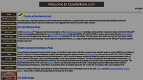 What Quarterbore.com website looked like in 2019 (4 years ago)