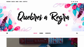 What Quebreiaregra.com.br website looked like in 2019 (4 years ago)