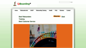 What Qibounding.com website looked like in 2019 (4 years ago)