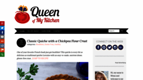 What Queenofmykitchen.com website looked like in 2019 (4 years ago)
