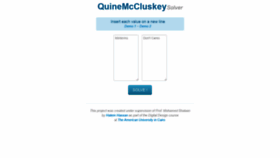 What Quinemccluskey.com website looked like in 2019 (4 years ago)