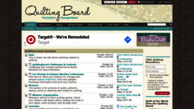 What Quiltingboard.com website looked like in 2019 (4 years ago)
