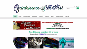 What Quintessencesilk.com website looked like in 2019 (4 years ago)