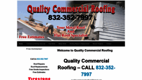 What Qualitycommercialroofing.com website looked like in 2019 (4 years ago)