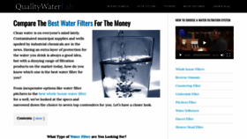 What Qualitywaterlab.com website looked like in 2019 (4 years ago)