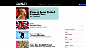 What Quizlife.com website looked like in 2019 (4 years ago)