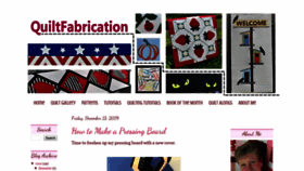 What Quiltfabrication.com website looked like in 2019 (4 years ago)