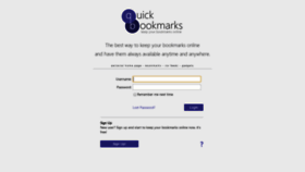 What Quickbookmarks.com website looked like in 2019 (4 years ago)