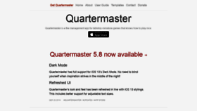What Quartermasterapp.com website looked like in 2019 (4 years ago)