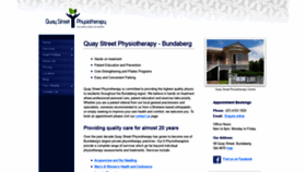 What Quaystreetphysio.com.au website looked like in 2019 (4 years ago)