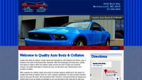 What Qualityautobodymd.com website looked like in 2019 (4 years ago)