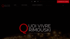 What Quoivivrerimouski.ca website looked like in 2019 (4 years ago)
