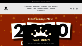What Queenfy.com website looked like in 2020 (4 years ago)