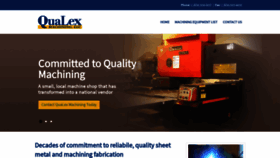 What Qualexmachining.com website looked like in 2020 (4 years ago)
