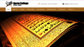 What Qurancollegeonline.com website looked like in 2020 (4 years ago)