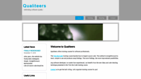 What Qualiteers.com website looked like in 2020 (4 years ago)