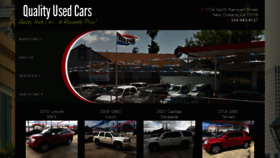 What Qualityusedcarsla.com website looked like in 2020 (4 years ago)