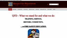 What Quoguefiredepartment.org website looked like in 2020 (4 years ago)
