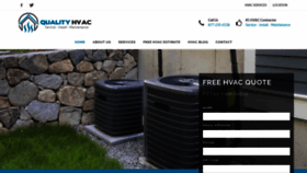 What Qualityhvacservices.com website looked like in 2020 (4 years ago)