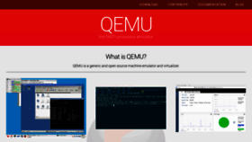 What Qemu.org website looked like in 2020 (4 years ago)