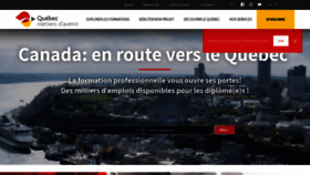 What Quebecmetiersdavenir.com website looked like in 2020 (4 years ago)