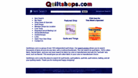 What Quiltshops.com website looked like in 2020 (4 years ago)