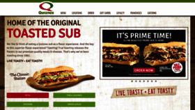 What Quiznos.com website looked like in 2020 (4 years ago)