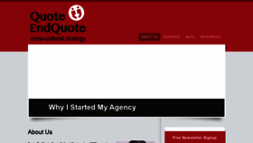 What Quoteendquote.ca website looked like in 2020 (4 years ago)