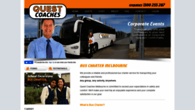What Questcoaches.com.au website looked like in 2020 (4 years ago)