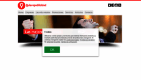 What Quieropublicidad.es website looked like in 2020 (4 years ago)