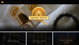 What Quatres-hotels.com website looked like in 2020 (4 years ago)