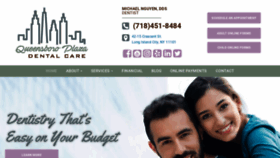 What Queensboroplazadental.com website looked like in 2020 (4 years ago)